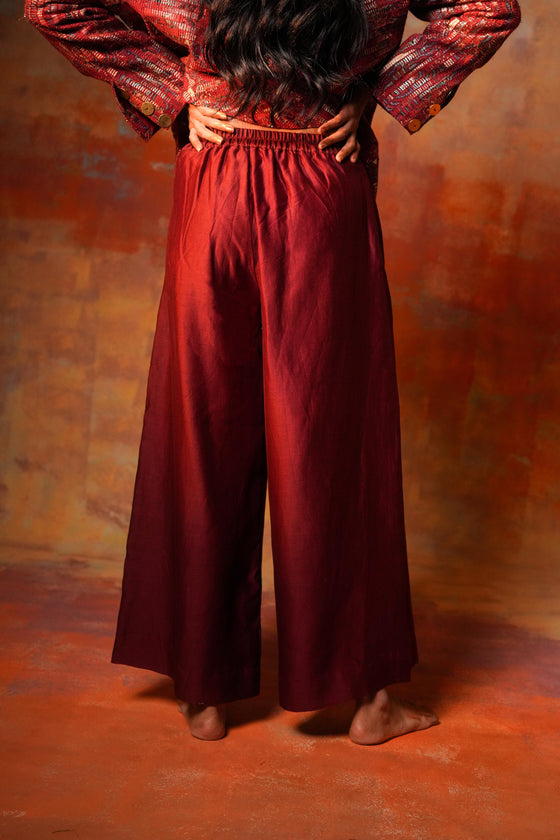 Flared Pants Red