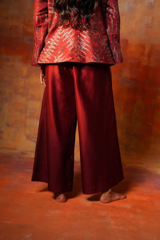 Flared Pants Red