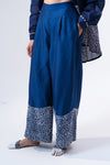 Embroidered Trousers- Indigo