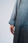 A- Line Jacket- Grey Ombre with Tonal Embroidery