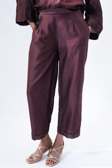  Knot Trousers-Plum