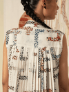 Broken Checks Pleated Dress