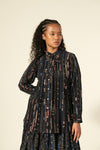 Pleated Shirt Ajrak Leno