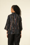 Side Pleat Shirt Ajrak Leno