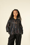 Side Pleat Shirt Ajrak Leno